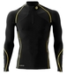Skins A200 Top L/S Therm Mock Neck+ Zipper Zwart Heren