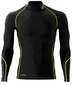 Skins A200 Top L/S Therm Mock Neck Zwart/Geel Heren