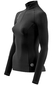 Skins A200 Top L/S Therm Mock Neck+ Zipper Zwart Dames