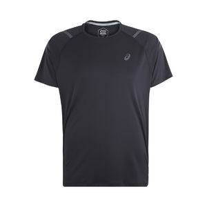 ASICS Icon Hardloopshirt Korte Mouwen Heren Zwart/Grijs