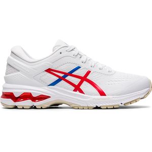 ASICS Gel Kayano 26 Hardloopschoenen Wit/Rood Dames