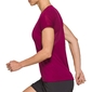 ASICS V-Neck Hardloopshirt Korte Mouwen Bordeaux Rood Dames
