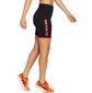 ASICS Future Tokyo Hardloopbroek Kort Zwart/Oranje Dames