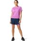 ASICS Icon Hardloopshirt Korte Mouwen Paars/Zwart Dames
