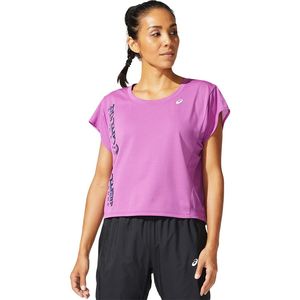 ASICS SMSB Run Hardloopshirt Korte Mouwen Paars Dames