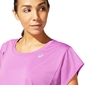 ASICS SMSB Run Hardloopshirt Korte Mouwen Paars Dames