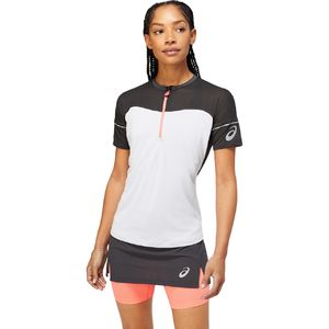 ASICS Fujitrail Hardloopshirt Korte Mouwen Wit/Zwart Dames