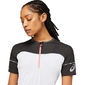 ASICS Fujitrail Hardloopshirt Korte Mouwen Wit/Zwart Dames