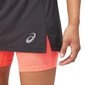 ASICS Fujitrail Hardloop Skort Zwart/Roze Dames