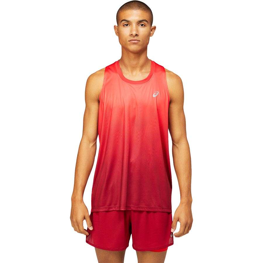 ASICS Kasane Hardloopsinglet Rood Heren