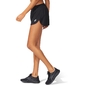 ASICS Core Split Hardloopbroek Kort Zwart/Zilver Dames