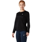 ASICS Core Hardloopshirt Lange Mouwen Zwart/Zilver Dames