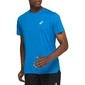 ASICS Core Hardloopshirt Korte Mouwen Blauw/Zilver Heren