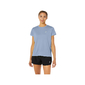 ASICS Core Hardloopshirt Korte Mouwen Grijs Dames