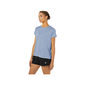 ASICS Core Hardloopshirt Korte Mouwen Grijs Dames