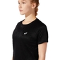 ASICS Core Hardloopshirt Korte Mouwen Zwart/Zilver Dames
