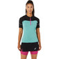 ASICS Fujitrail Hardloopshirt Korte Mouwen Blauw/Zwart Dames