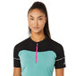 ASICS Fujitrail Hardloopshirt Korte Mouwen Blauw/Zwart Dames