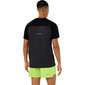 ASICS Race Hardloopshirt Korte Mouwen Zwart/Grijs Heren