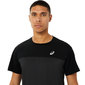 ASICS Race Hardloopshirt Korte Mouwen Zwart/Grijs Heren