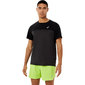 ASICS Race Hardloopshirt Korte Mouwen Zwart/Grijs Heren