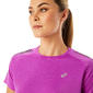 ASICS Icon Hardloopshirt Korte Mouwen Paars Dames