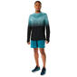 ASICS Seamless Hardloopshirt Lange Mouwen Groen/Zwart Heren