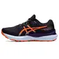 ASICS Gel-Cumulus 24 Trail Hardloopschoenen Donkerpaars/Zwart/Oranje Dames