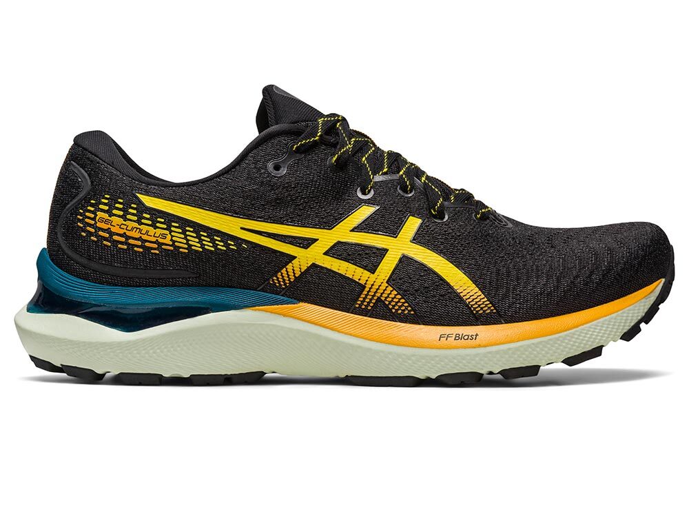 ASICS Gel-Cumulus 24 Trail Hardloopschoenen Donkerblauw/Oranje Heren