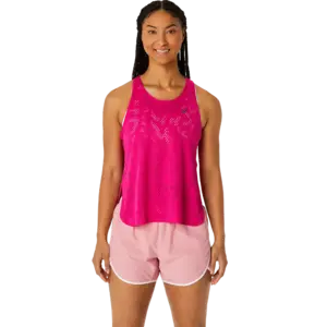 ASICS Ventilate Actibreeze Hardloopshirt Zonder Mouwen Donkerroze Dames