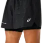 ASICS Lite-Show 2-N-1 Hardloopbroek Kort Zwart heren