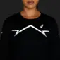ASICS Lite-Show Hardloopshirt Lange Mouwen Zwart Dames