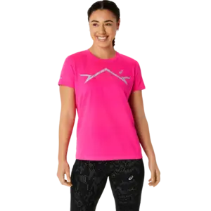 ASICS Lite-Show Hardloopshirt Korte Mouwen Roze Dames