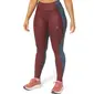 ASICS Nagino Hardloopbroek Lang Donkerrood/Blauw Dames