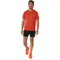 ASICS Road Hardloopshirt Korte Mouwen Rood Heren