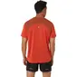 ASICS Road Hardloopshirt Korte Mouwen Rood Heren