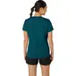 ASICS Core Hardloopshirt Korte Mouwen Donkergroen Dames