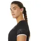 ASICS Icon Hardloopshirt Korte Mouwen Zwart/Wit Dames