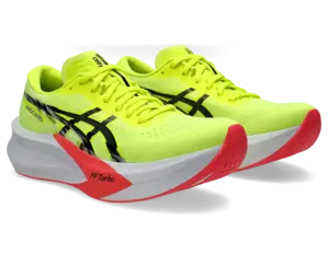 Tweedekans asics Magic Speed 4 Hardloopschoenen Geel/Zwart DamesMaat 38