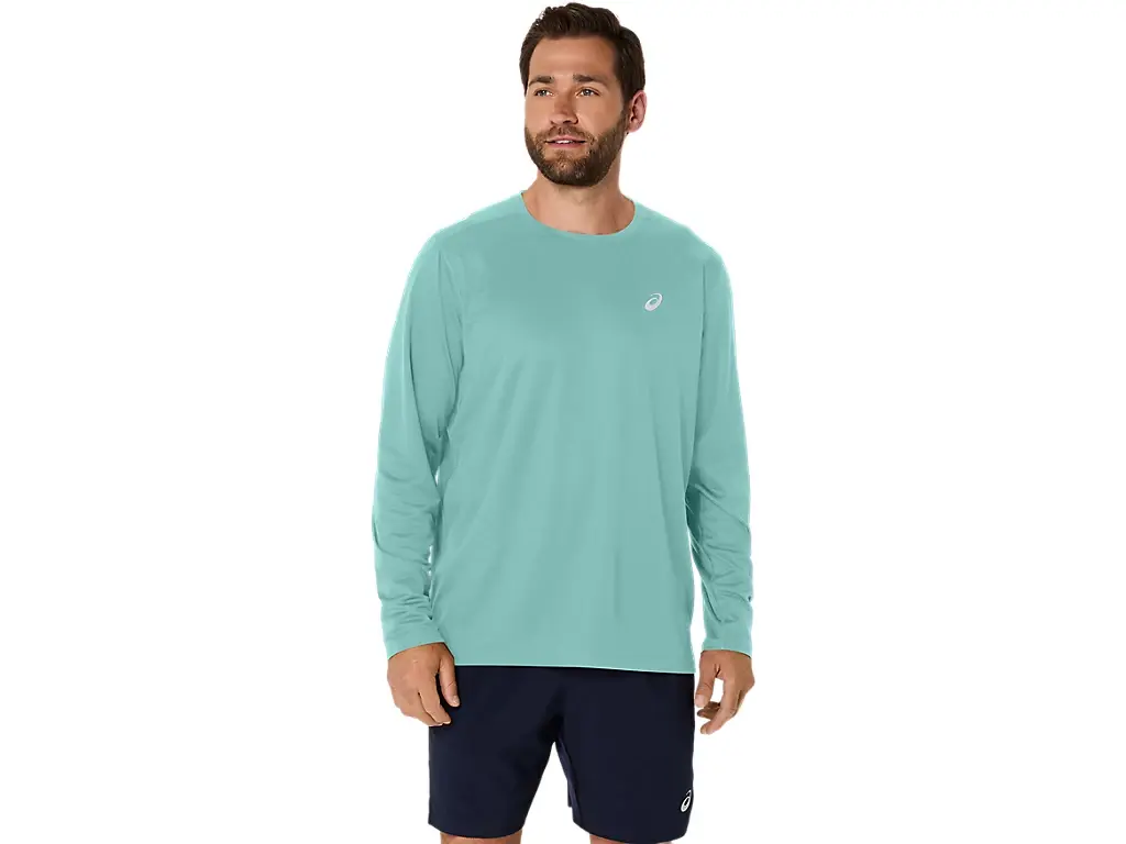 ASICS Core Hardloopshirt Lange Mouwen Groen Heren