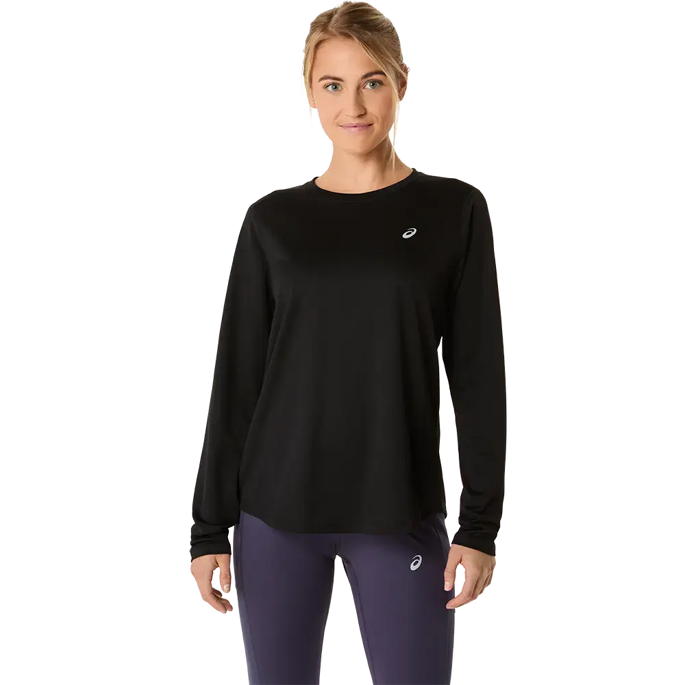 ASICS Core Hardloopshirt Lange Mouwen Zwart Dames