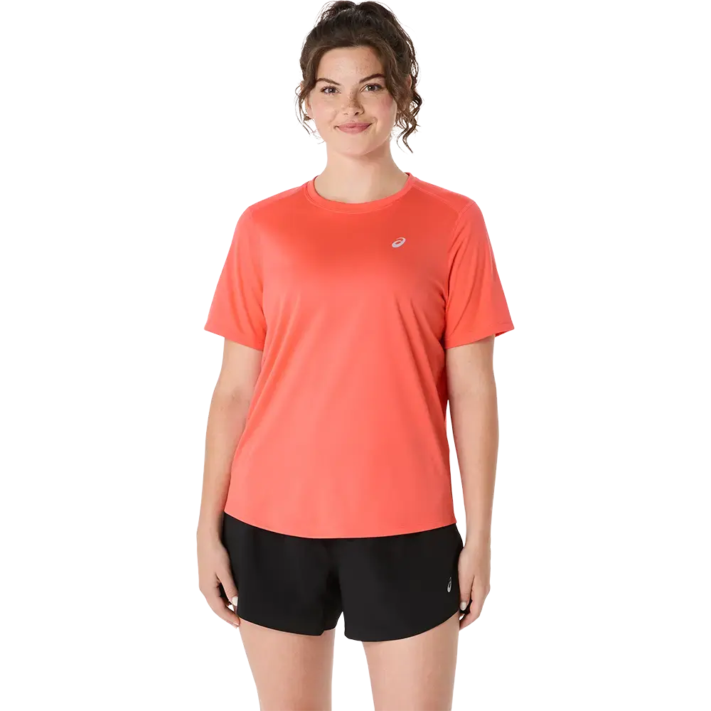 ASICS Core Hardloopshirt Korte Mouwen Roze Dames