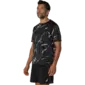 ASICS Road All Over Print Hardloopshirt Korte Mouwen Zwart Heren