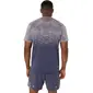 ASICS Seamless Hardloopshirt Korte Mouwen Paars/Grijs Heren