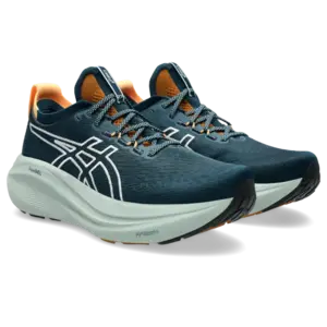 ASICS Gel-Nimbus 27 TR Trail Hardloopschoenen Donkerblauw/Groen Heren