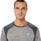 ASICS Road Hardloopshirt Korte Mouwen Grijs Heren