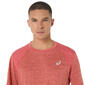 ASICS Road Hardloopshirt Korte Mouwen Roze Heren