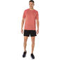 ASICS Road Hardloopshirt Korte Mouwen Roze Heren