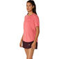 ASICS Road Hardloopshirt Korte Mouwen Lichtroze Dames