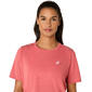 ASICS Road Hardloopshirt Korte Mouwen Lichtroze Dames